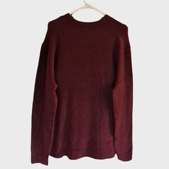 Michael Bastian Striped Crewneck Sweater Beetroot Large - Picture 2 of 9